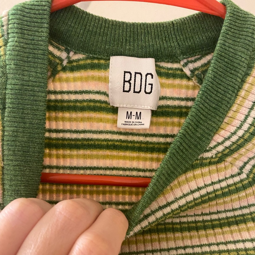Urban Outfitters Mock Neck 70's Retro Sweater Striped Top